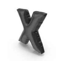 Foil Balloon Letter X PNG & PSD Images