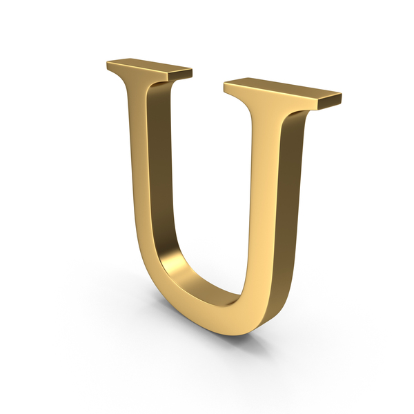 Gold Letter U PNG Images & PSDs for Download | PixelSquid - S11191712F