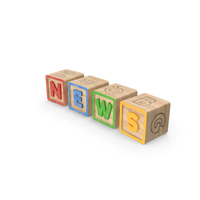 Alphabet Blocks News PNG & PSD Images