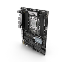 ASUS Motherboard and Intel CPU PNG & PSD Images