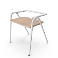 Dowel Jones Half Hurdle Chair White PNG & PSD Images