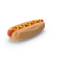 Low Poly Hotdog PNG & PSD Images