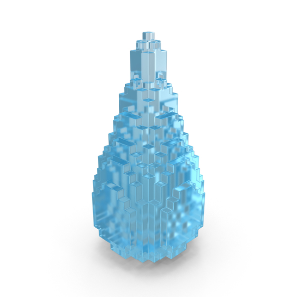 Drop Liquid Voxelated PNG & PSD Images
