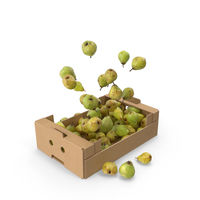 Cardboard Box With Taylors Gold Pear Flying PNG & PSD Images