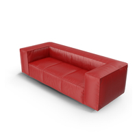 Red Leather Sofa PNG & PSD Images
