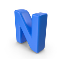 Blue Letter N PNG & PSD Images