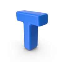 Blue Letter T PNG & PSD Images