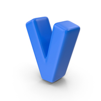 Blue Letter V PNG & PSD Images