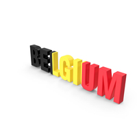 Belgium Text PNG & PSD Images
