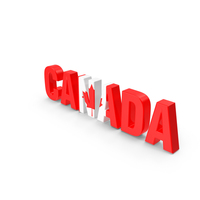 加拿大文字PNG和PSD图像
