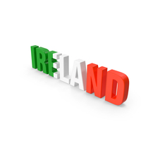 Ireland Text PNG & PSD Images