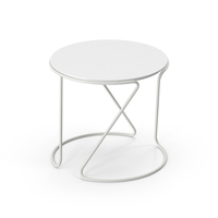 White Thonet Table PNG & PSD Images