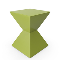 Rocco End Table in High Gloss Green PNG & PSD Images