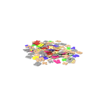 Pile of Letters Numbers and Symbols PNG & PSD Images