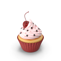 Cupcake with Cherry PNG & PSD Images