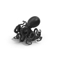 Black Octopus PNG & PSD Images