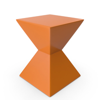 Orange Rocco End Table PNG & PSD Images