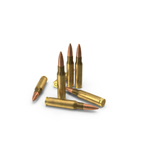 7.62×51mm NATO Cartridge PNG & PSD Images