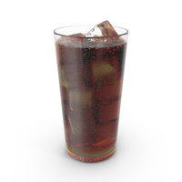 Cola with Droplets PNG & PSD Images