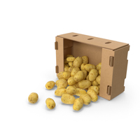 Spilled Box of Potatoes PNG & PSD Images
