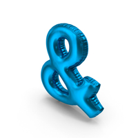 Foil Balloon Ampersand PNG & PSD Images