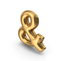 Foil Balloon Ampersand PNG & PSD Images