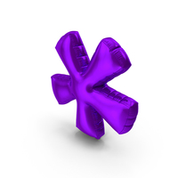 Foil Balloon Asterisk PNG & PSD Images