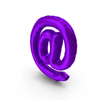 Foil Balloon At Sign PNG & PSD Images