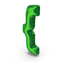 Foil Balloon Curly Brace PNG & PSD Images