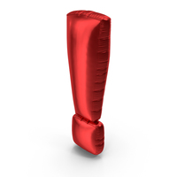 Foil Balloon Exclamation Point PNG & PSD Images