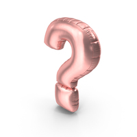 Foil Balloon Question Mark Pink PNG & PSD Images