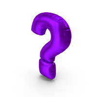 Foil Balloon Question Mark Purple PNG & PSD Images