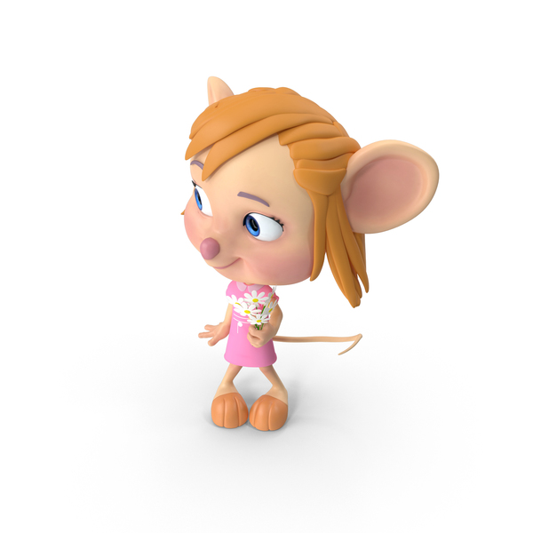 Cartoon Girl Mouse PNG & PSD Images