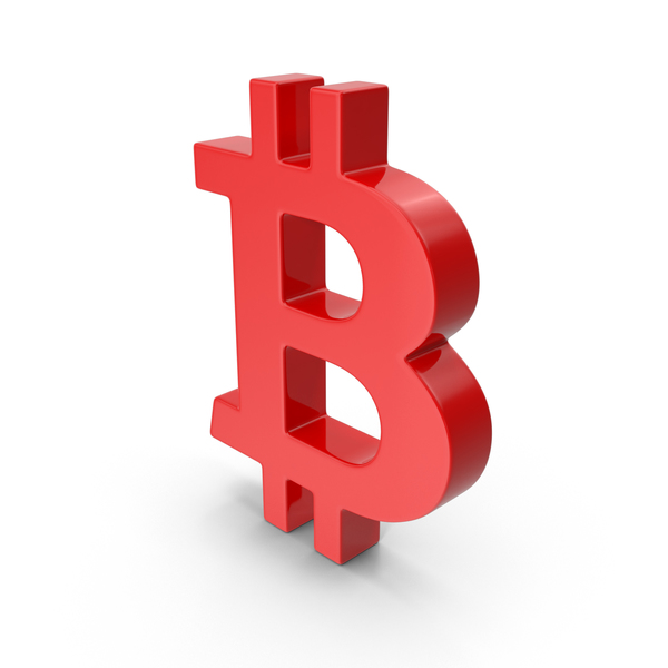Red Bitcoin Symbol PNG & PSD Images