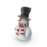 Snowman In Hat PNG & PSD Images