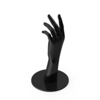 Hand Female Mannequin Black PNG & PSD Images