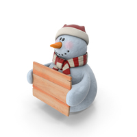 雪人在圣诞老人帽子PNG和PSD图像