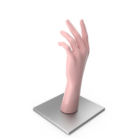 Pink Hand on Metal Base PNG & PSD Images