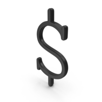 Black Dollar Sign PNG & PSD Images
