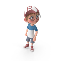 Cartoon Boy Looking Left PNG & PSD Images