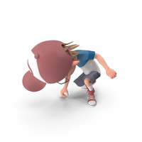 Cartoon Boy Picking Up PNG & PSD Images