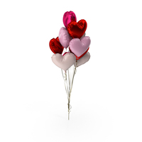 Heart Balloon Bouquet PNG & PSD Images