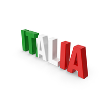 Italia Text PNG & PSD Images