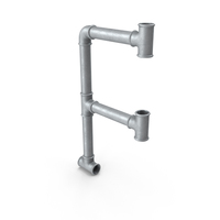 Galvanized Pipes Lеtter F PNG & PSD Images