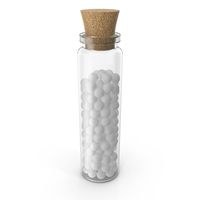 Homeopathic Globule Medicine Bottle PNG & PSD Images