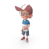 Cartoon Boy with Drink PNG & PSD Images
