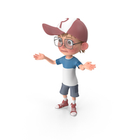 Cartoon Boy Lost PNG & PSD Images