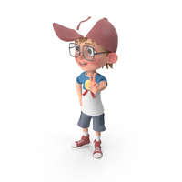 Cartoon Boy with Medal PNG & PSD Images