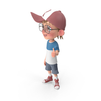 Cartoon Boy Thumbs Up PNG & PSD Images