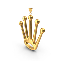 Gold Crown Pendant PNG & PSD Images